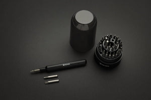 Set di cacciaviti 31 in 1 multifunzionali Gear X nero - personalizzabile con logo
