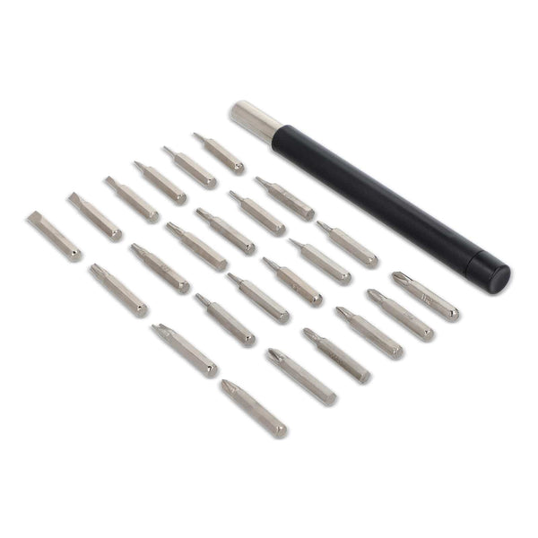 Set di cacciaviti di precisione 24 in 1 con organizer Grigio - personalizzabile con logo