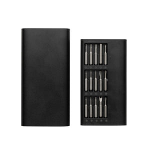 Set di cacciaviti di precisione 31 in 1 Gear X nero - personalizzabile con logo