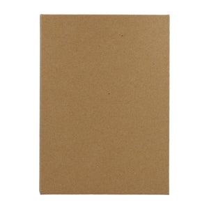 Set di cartoleria tri-fold in carta riciclata natural - personalizzabile con logo