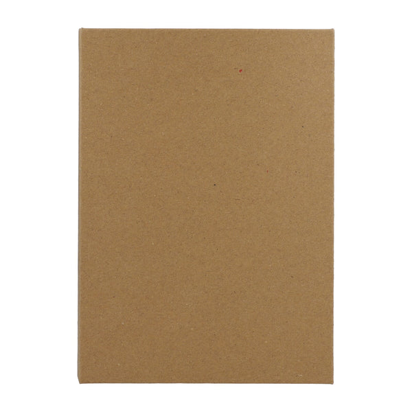 Set di cartoleria tri-fold in carta riciclata natural - personalizzabile con logo