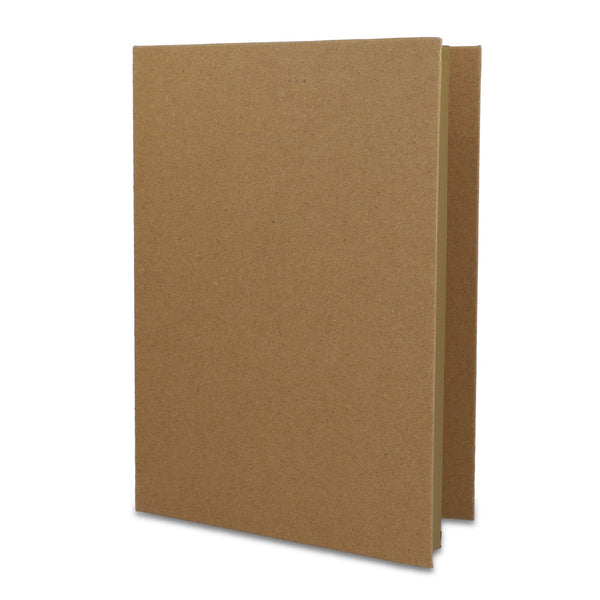 Set di cartoleria tri-fold in carta riciclata natural - personalizzabile con logo