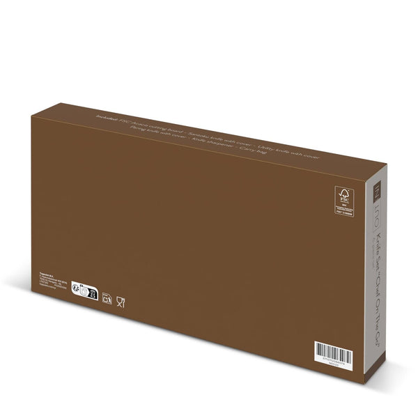 Set di coltelli da 6 pezzi InSideOut Chef on the Go verde - personalizzabile con logo