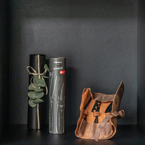 Set di coltelli da formaggio BOSKA Monaco+ Black nero - personalizzabile con logo