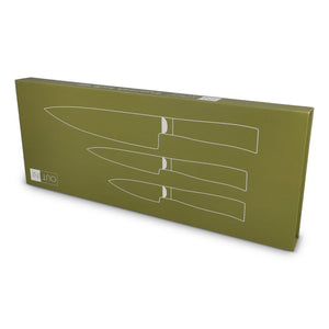 Set di coltelli essenziali 3 pezzi Ravn natural - personalizzabile con logo