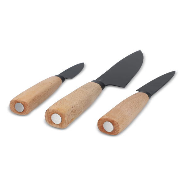 Set di coltelli essenziali 3 pezzi Ravn natural - personalizzabile con logo