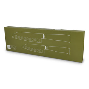 Set di coltelli Santoku 2 pezzi Ravn natural - personalizzabile con logo