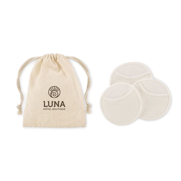 Set di dischetti struccanti beige - personalizzabile con logo