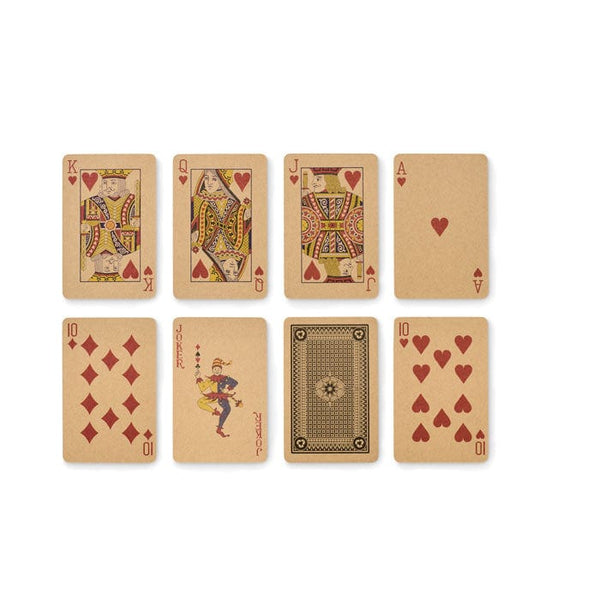 Set di domino e carte natural - personalizzabile con logo