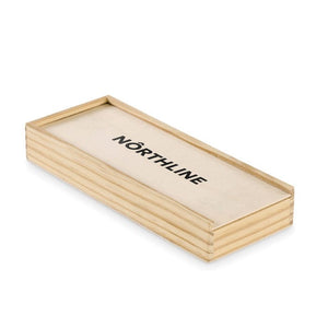 Set di domino e carte natural - personalizzabile con logo