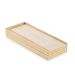 Set di domino e carte natural - personalizzabile con logo