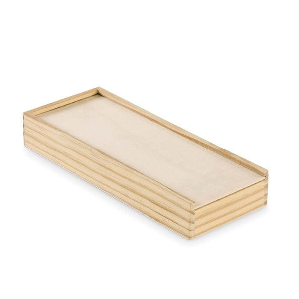 Set di domino e carte natural - personalizzabile con logo