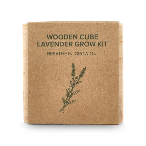 Set di fioriere in legno FSC – Lavanda natural - personalizzabile con logo
