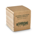 Set di fioriere in legno FSC - Microgreens natural - personalizzabile con logo
