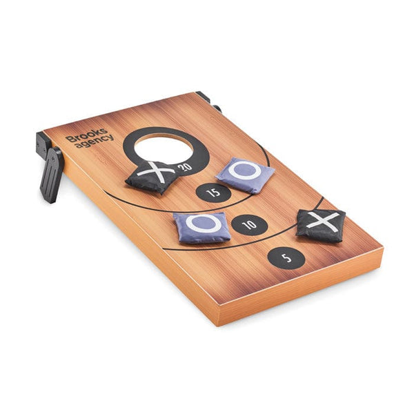 Set di giochi in MDF beige - personalizzabile con logo