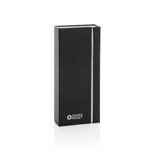 Set di penne di lusso Swiss Peak OSLO in rAcciaio nero - personalizzabile con logo
