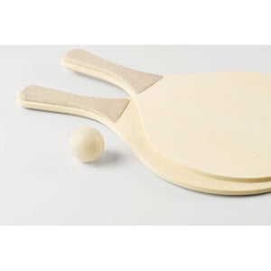 Set di racchette da spiaggia natural - personalizzabile con logo
