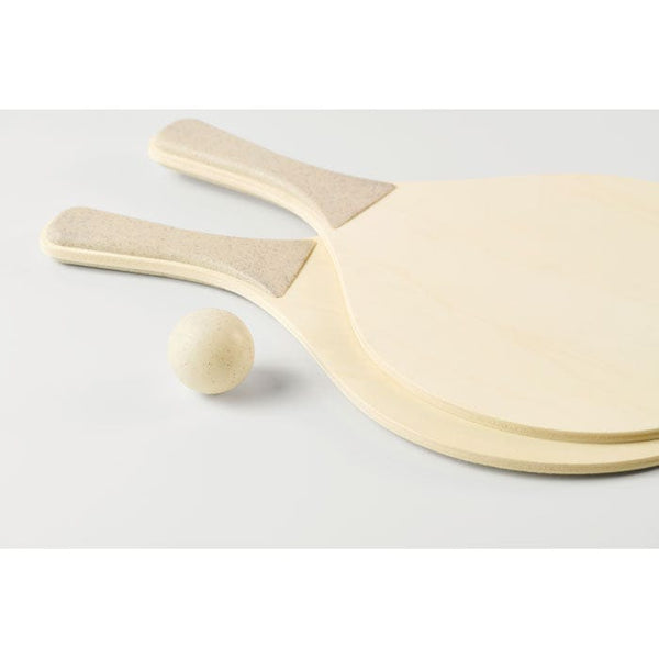 Set di racchette da spiaggia natural - personalizzabile con logo