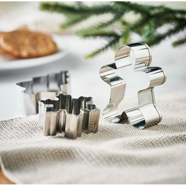Set di tagliabiscotti natalizi Beige - personalizzabile con logo