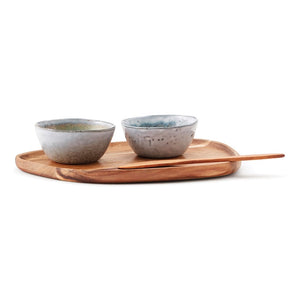 Set di tapas VINGA Nomimono beige - personalizzabile con logo