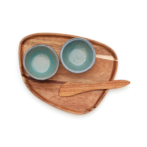 Set di tapas VINGA Nomimono beige - personalizzabile con logo