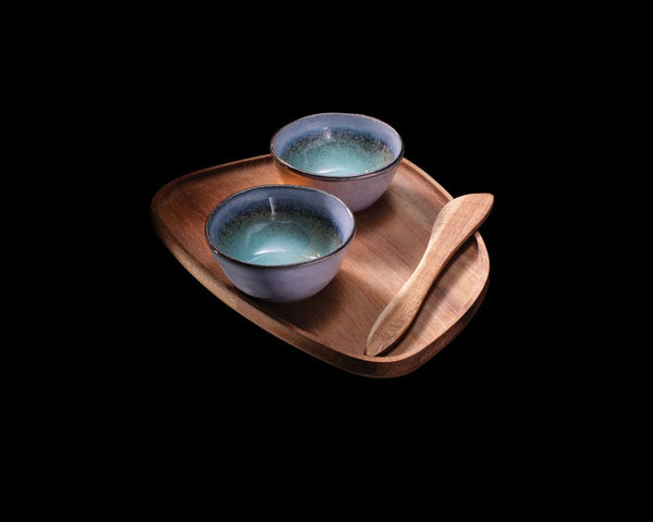 Set di tapas VINGA Nomimono beige - personalizzabile con logo