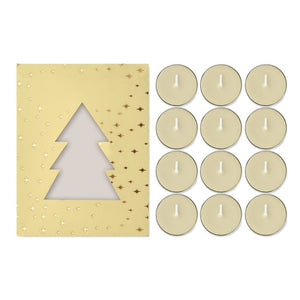 Set di tealight alla cannella - personalizzabile con logo