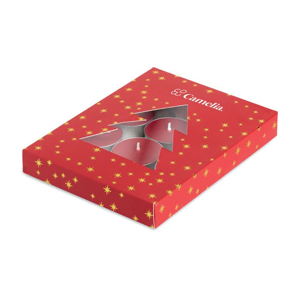 Set di tealight alla cannella - personalizzabile con logo