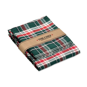 Set di tovaglie in cotone a quadri Multicolore - personalizzabile con logo