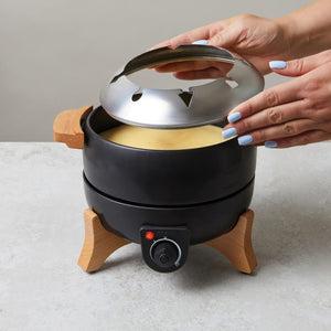 Set fonduta BOSKA Electric Party - 2,3L (EU Type F) nero - personalizzabile con logo