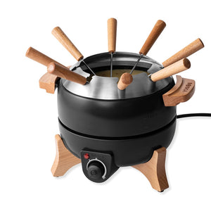 Set fonduta BOSKA Electric Party - 2,3L (EU Type F) nero - personalizzabile con logo