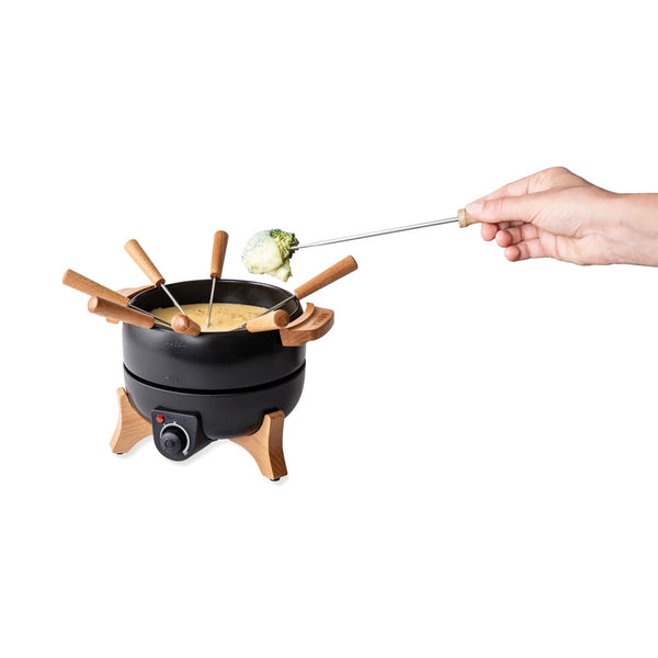 Set fonduta BOSKA Electric Party - 2,3L (EU Type F) nero - personalizzabile con logo
