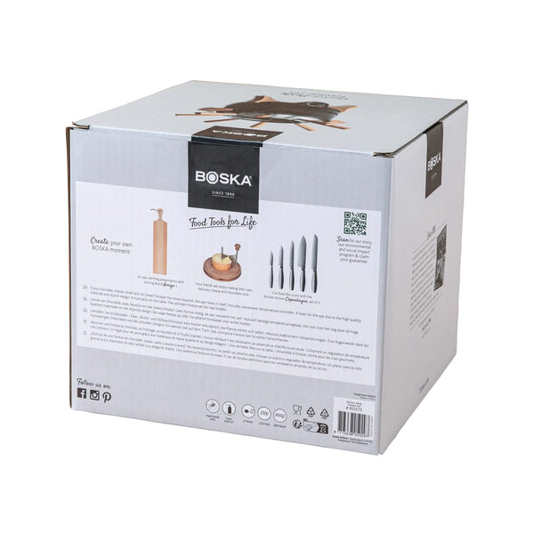 Set fonduta BOSKA Electric Party - 2,3L (EU Type F) nero - personalizzabile con logo