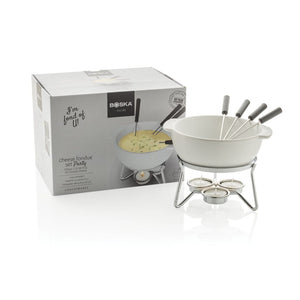 Set fonduta BOSKA Party - 750ml bianco - personalizzabile con logo