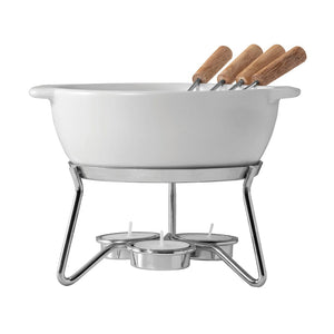 Set fonduta BOSKA Party - 750ml bianco - personalizzabile con logo