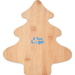 Set formaggio in bamboo beige - personalizzabile con logo