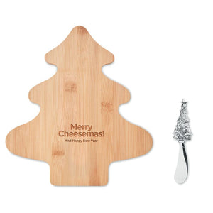 Set formaggio in bamboo natural - personalizzabile con logo
