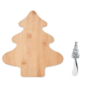 Set formaggio in bamboo natural - personalizzabile con logo
