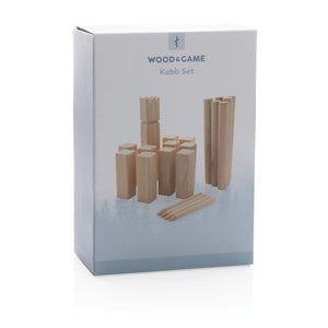 Set kubb in legno marrone - personalizzabile con logo