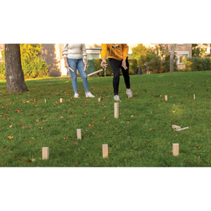 Set kubb in legno marrone - personalizzabile con logo