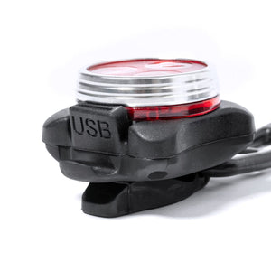 Set Luce di Sicurezza Bici Remko nero - personalizzabile con logo