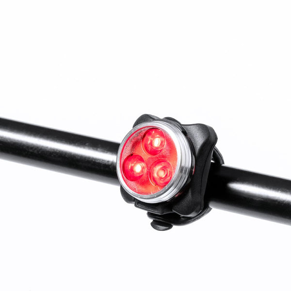 Set Luce di Sicurezza Bici Remko nero - personalizzabile con logo