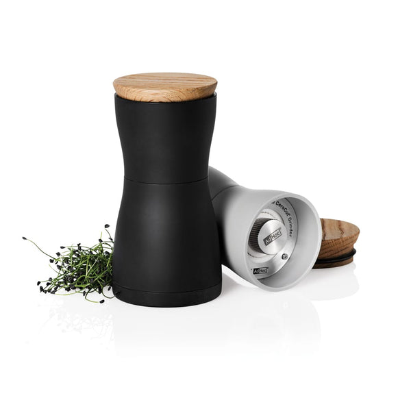 Set macina sale e pepe AdHoc Twin nero - personalizzabile con logo