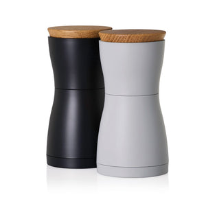 Set macina sale e pepe AdHoc Twin nero - personalizzabile con logo