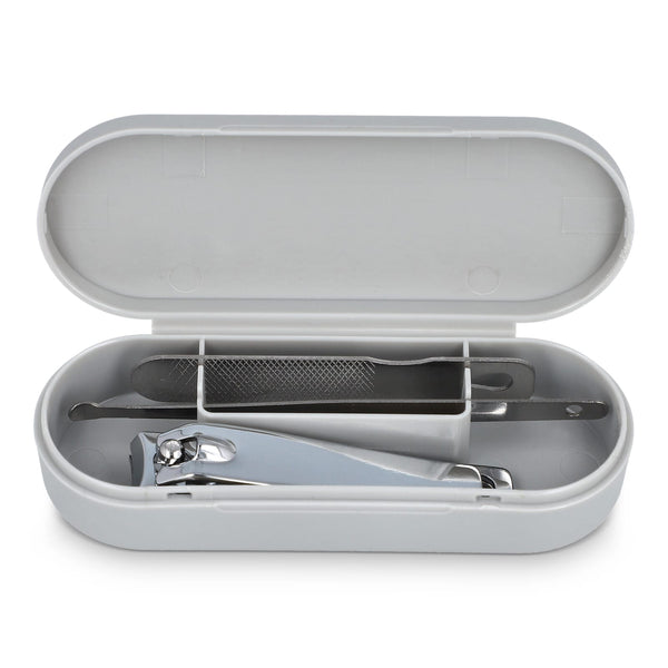 Set manicure 3 pezzi Mira Grigio - personalizzabile con logo