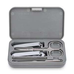 Set manicure 5 pezzi Kira Grigio - personalizzabile con logo