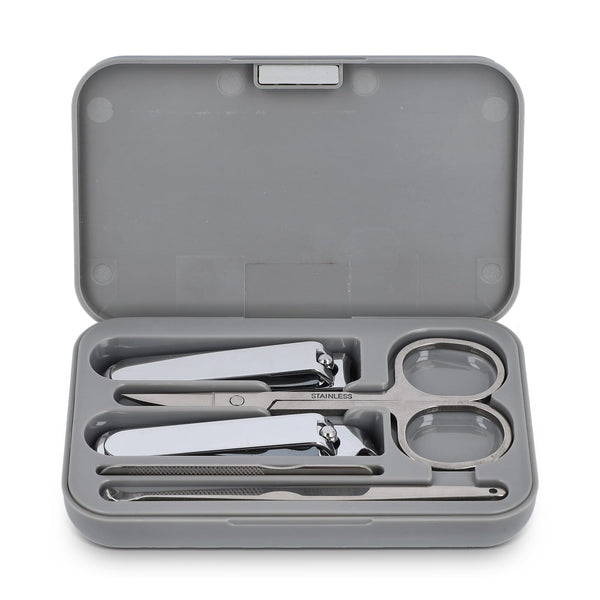 Set manicure 5 pezzi Kira Grigio - personalizzabile con logo