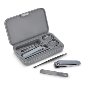 Set manicure 5 pezzi Kira Grigio - personalizzabile con logo
