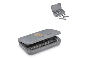 Set manicure 5 pezzi Kira Grigio - personalizzabile con logo