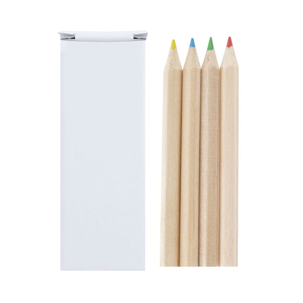 Set Matite Siskin bianco - personalizzabile con logo